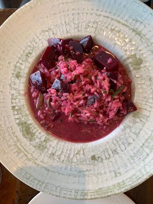 Beetroot & Courgette Risotto  at Mons Calpe Suite in 