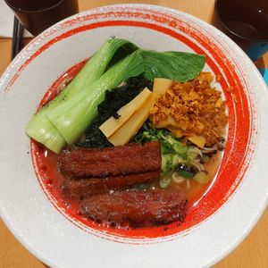 Garlic ramen at Maki & Ramen - Leith St in Edinburgh
