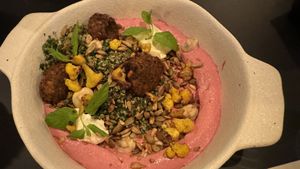 Falafel saladd  at Boho Social in Doha