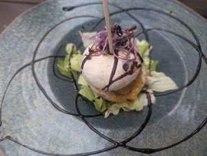 Mushroom stuff with citrus at El Beso in Sevilla