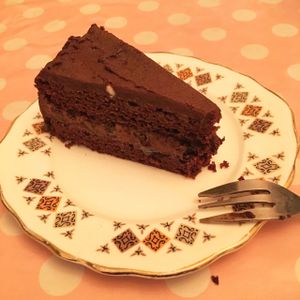 vegan cake at Norman's Coach and Horses in London