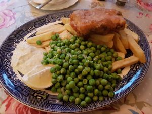 Tofush and chips at Norman's Coach and Horses in London