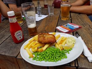 Ok vegan fish and chips...but not so much more at Norman's Coach and Horses in London