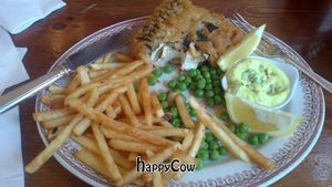 'Tofush & Chips' at Norman's Coach and Horses in London