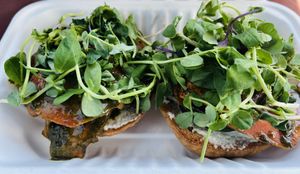 Carrot lox bagel!  at Humble Wood Fire Pizza in Gainesville