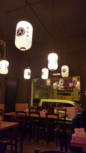 Stylish interior at Sorihashiya in Frankfurt