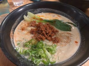 Ramen with vegan meat at Sorihashiya in Frankfurt
