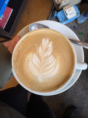 Decaf oat lattee  at Caffè Umbria - Ballard in Seattle