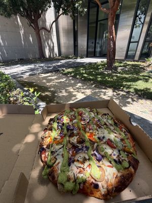 Enjoying this incredible pizza to get me through my summer studies.  at Barstool Pizza in Fountain Valley