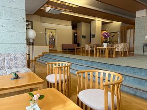 lobby at Ōwani Onsen Fujiya Hotel in Owani