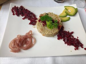 Quinoa with vegetables at Gusto Rosso in Vicenza