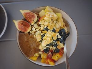 Yogurt with granola at Bundu in Kaunas