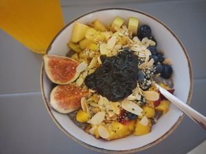 Chia pudding at Bundu in Kaunas