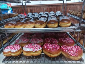 Heart shape Valentine Donut  at Jean's Donuts in La Habra