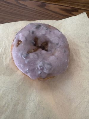 Blueberry donut! at Jean's Donuts in La Habra