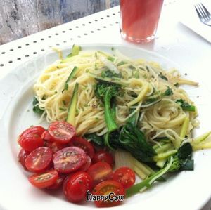 Lemon garlic pasta w/ veg at The Depanneur in Toronto