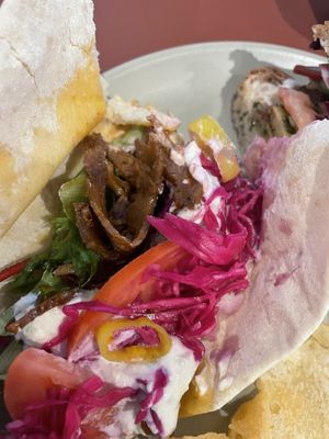 Gyro de seitán  at Buen Confidente in Merida