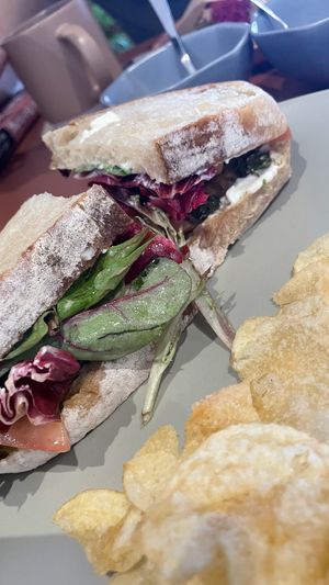 Sándwich de chimichurri  at Buen Confidente in Merida