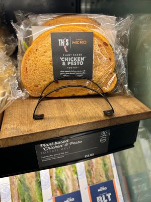 Plant based at LCY - Caffe Nero in East London
