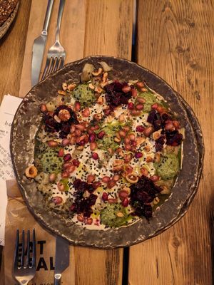 Caparcio d'aubergine at Honest Greens - Chiado in Lisbon