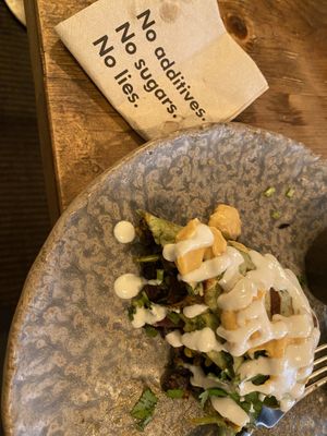 Breakfast burrito with all the sauces  at Honest Greens - Chiado in Lisbon