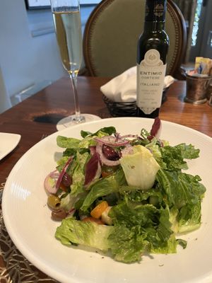 Greek salad minus feta   at Alba Ristorante in Houston