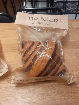 Vegetarian croissant at The Bakers in the Hood in Athens