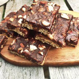 peanut chocolate slice at Formosa Delight in Dunedin