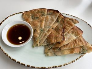 Chive pancake  at Formosa Delight in Dunedin