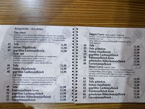 Menu 5 - rice dishes. at Umi Vegan in Berlin