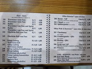 Menu 13 - beer and wine. at Umi Vegan in Berlin