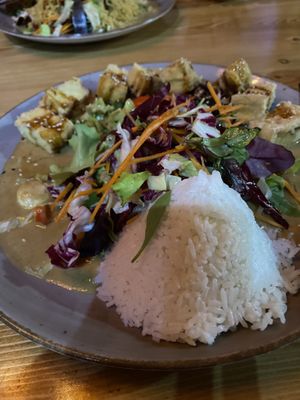 Tofu in peanut sauce   at Umi Vegan in Berlin