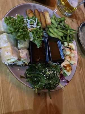 One of the mixed sharer platters   at Umi Vegan in Berlin