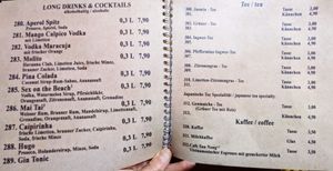 Menu page at Umi Vegan at Umi Vegan in Berlin