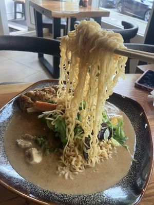 Flying Singapore with duck  at Umi Vegan in Berlin