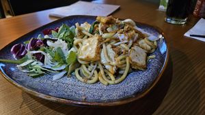 Udon xao pho at Umi Vegan in Berlin