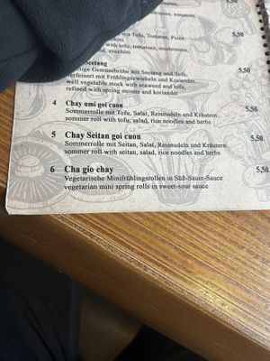 Vegetarian spring rolls #Veganuary at Umi Vegan in Berlin