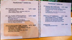 Last pages (of 16) of menu at Umi Vegan at Umi Vegan in Berlin