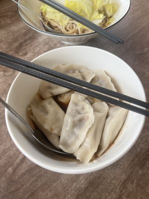 The vegan dumplings   at Gemini Dumplings & Noodles Restaurant in Koh Tao