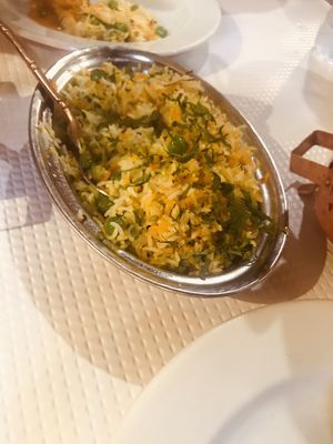 Rice with green peace  at Masala in Cascais
