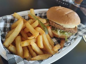 Mexican burger at Penguin Beer Company in Penguin