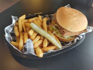 Preservation Burger at Penguin Beer Company in Penguin