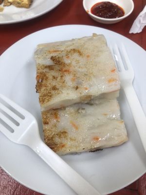 Turnip cake  at Excellent Tofu & Snacks in Richmond