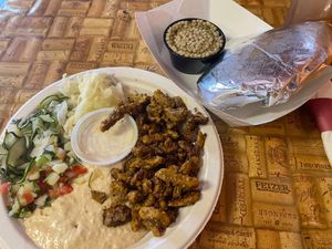 vegan shwarma platter  at Sababa in Gainesville