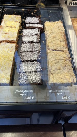 Heutige vegane Auswahl   at Meggers Bäckerei - Soete Deern in Flensburg