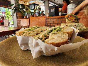 Avocado cream cheese at The Bagel in Koh Samui