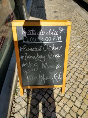 Menu do dia at Cinnamon Restaurante Indiano - Saldanha in Lisbon