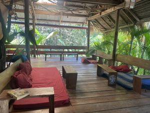 Seating area   at Lonely Beach in Koh Rong