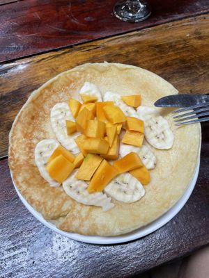 Veggie fruit pancake  at Lonely Beach in Koh Rong