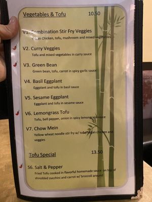 Veggie & Tofu at Veggie Today in Concord